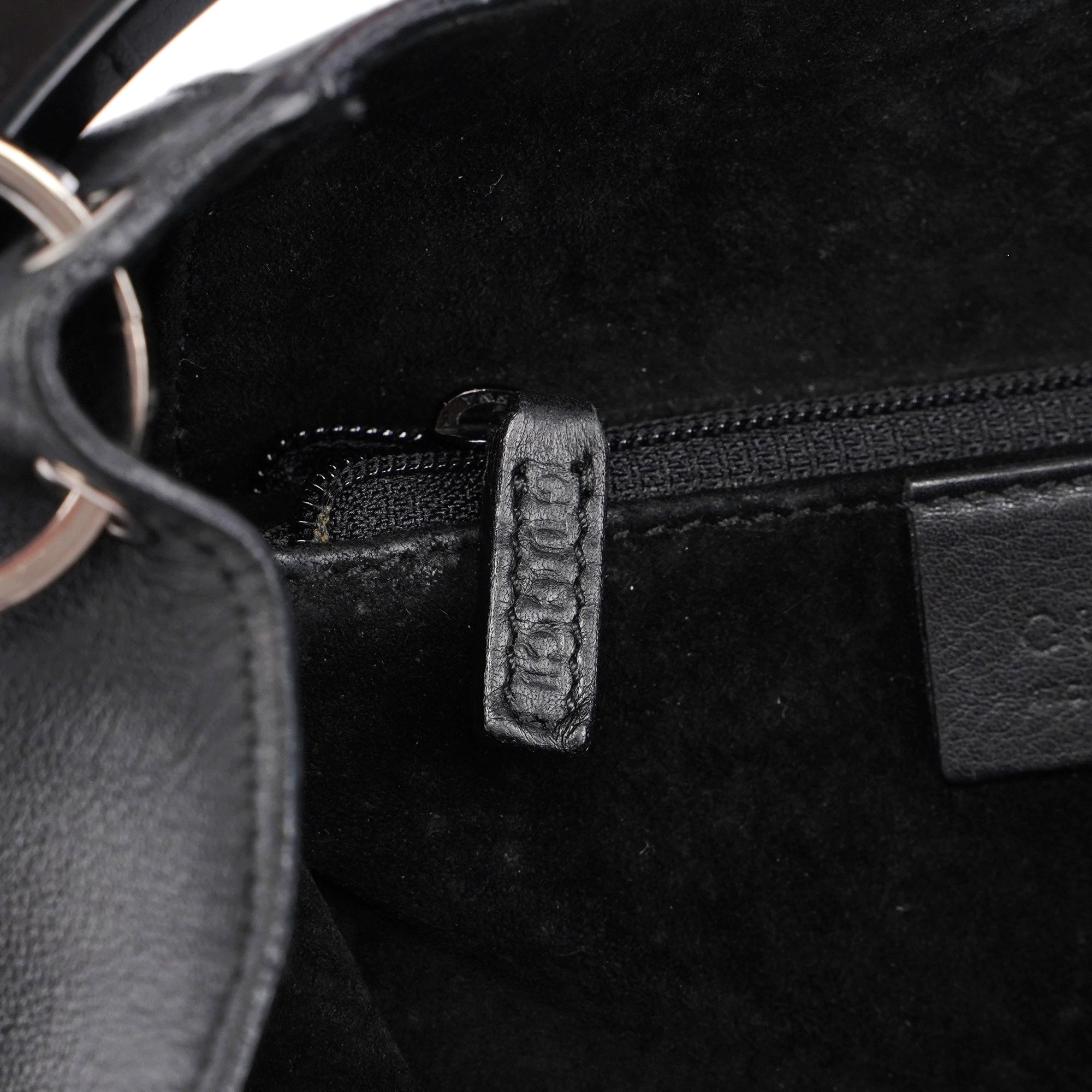 Fall 1999 Black Leather Loop Shoulder Bag