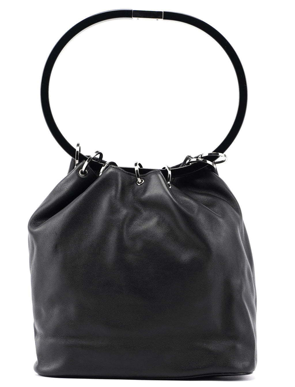 Fall 1999 Black Leather Loop Shoulder Bag