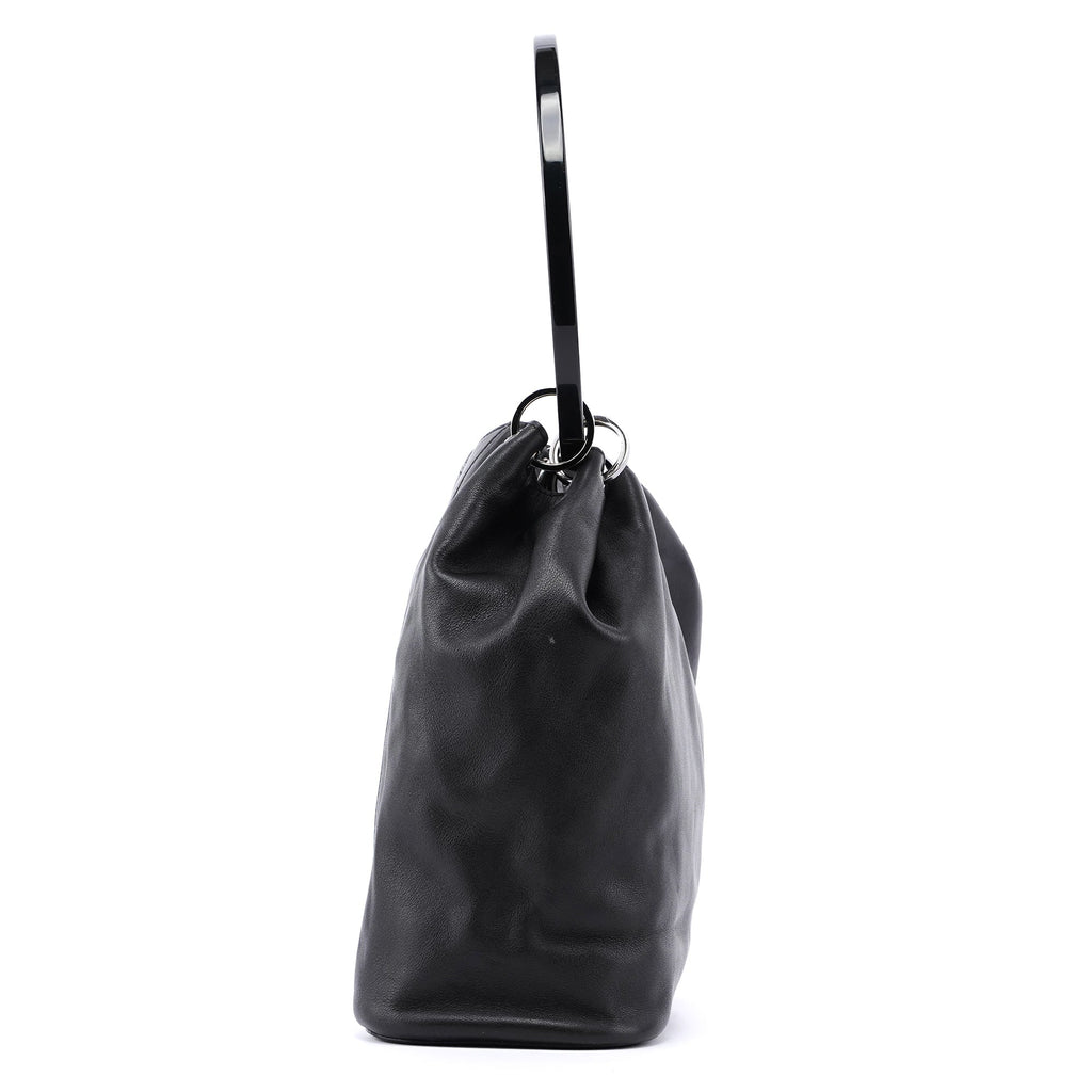Fall 1999 Black Leather Loop Shoulder Bag