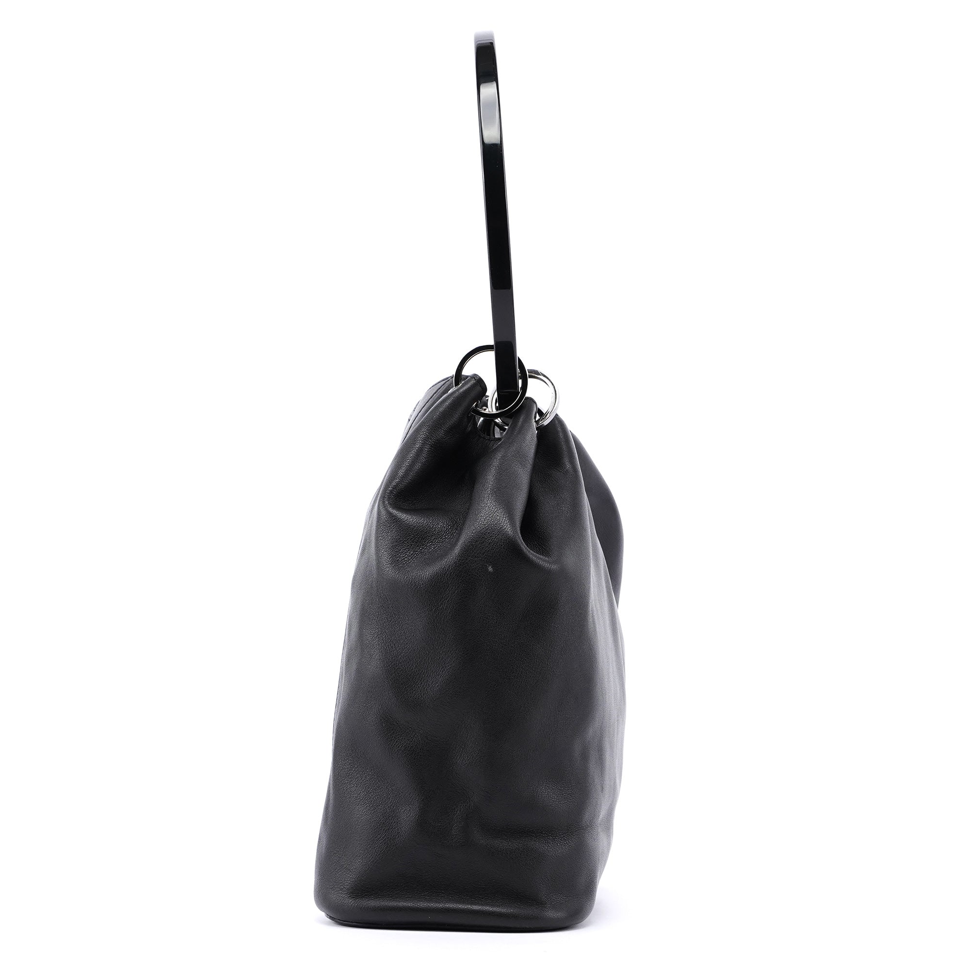 Fall 1999 Black Leather Loop Shoulder Bag