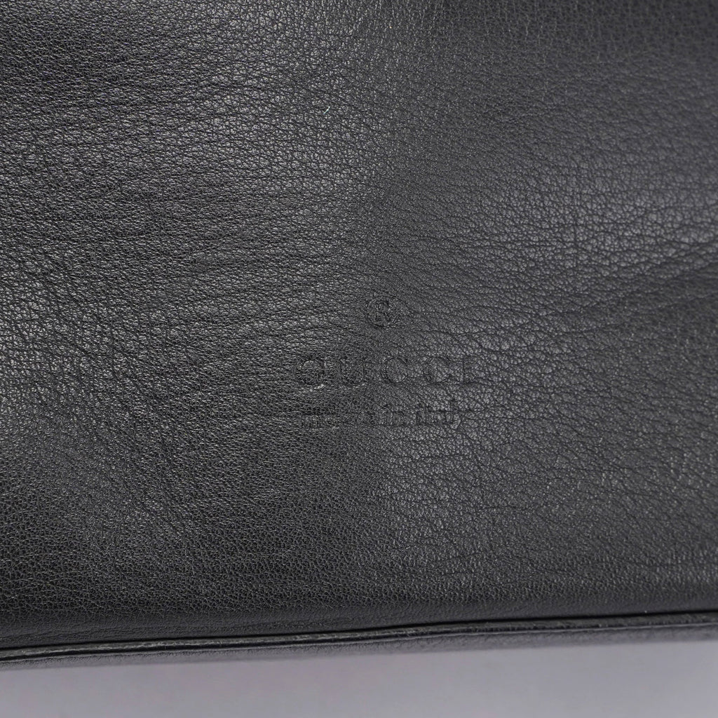 Fall 1999 Black Leather Loop Shoulder Bag
