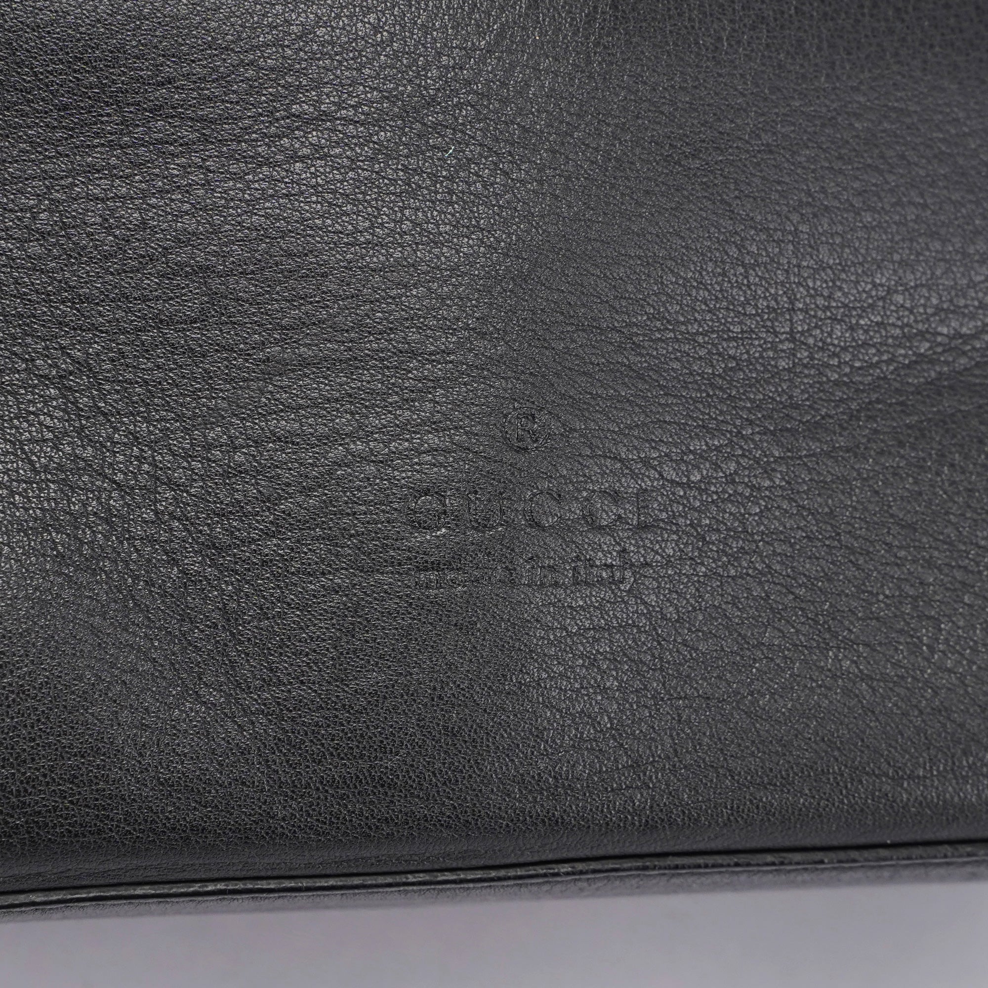 Fall 1999 Black Leather Loop Shoulder Bag