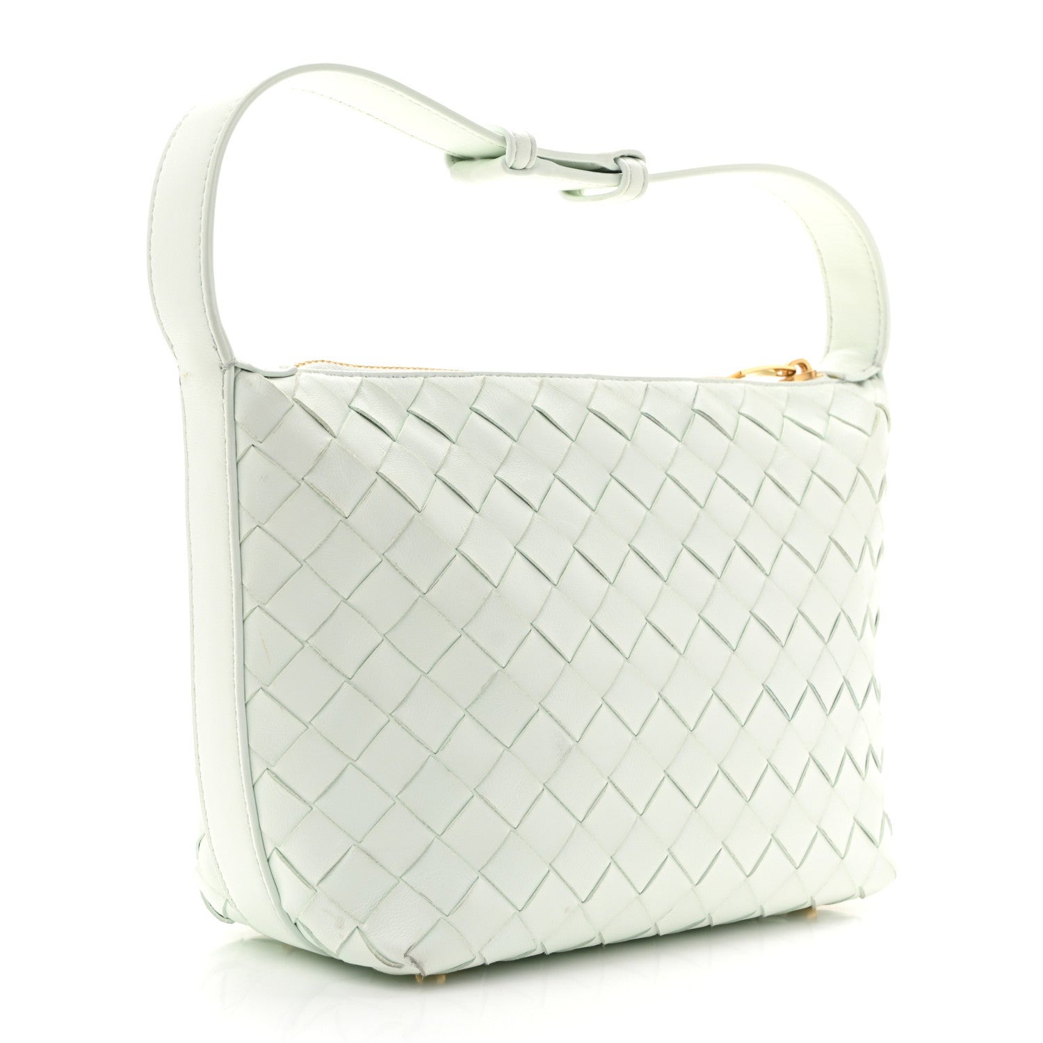 Calfskin Nappa Intrecciato Mini Wallace Glacier Muse