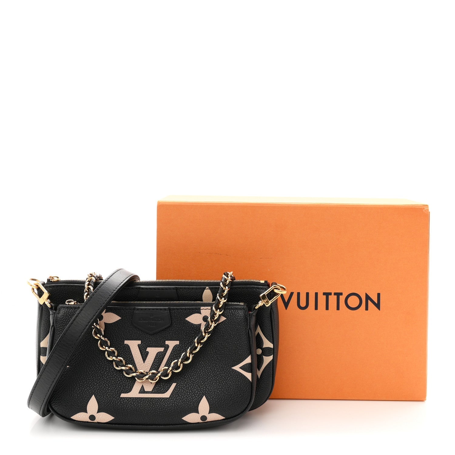 Empreinte Monogram Giant Multi Pochette Accessories Black Beige