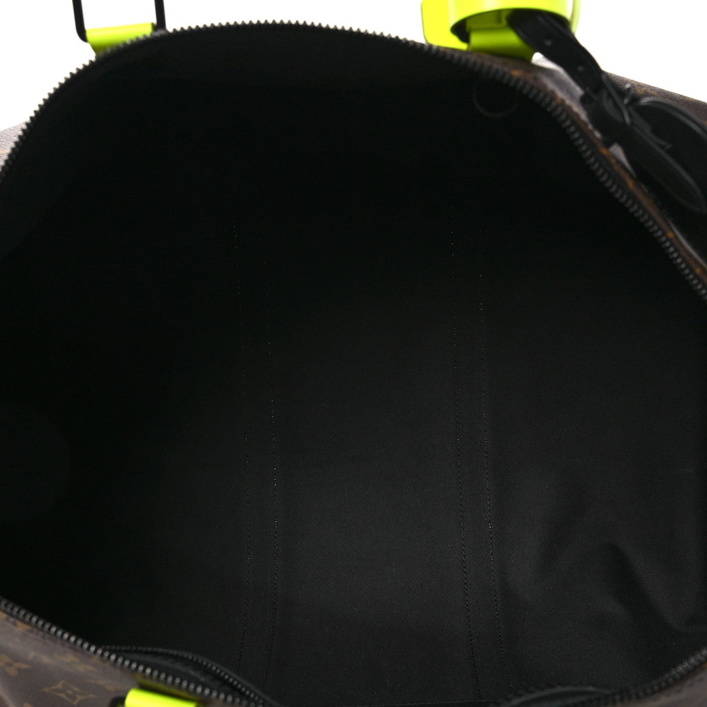 Monogram Macassar Keepall Bandouliere 50 Florescent Yellow