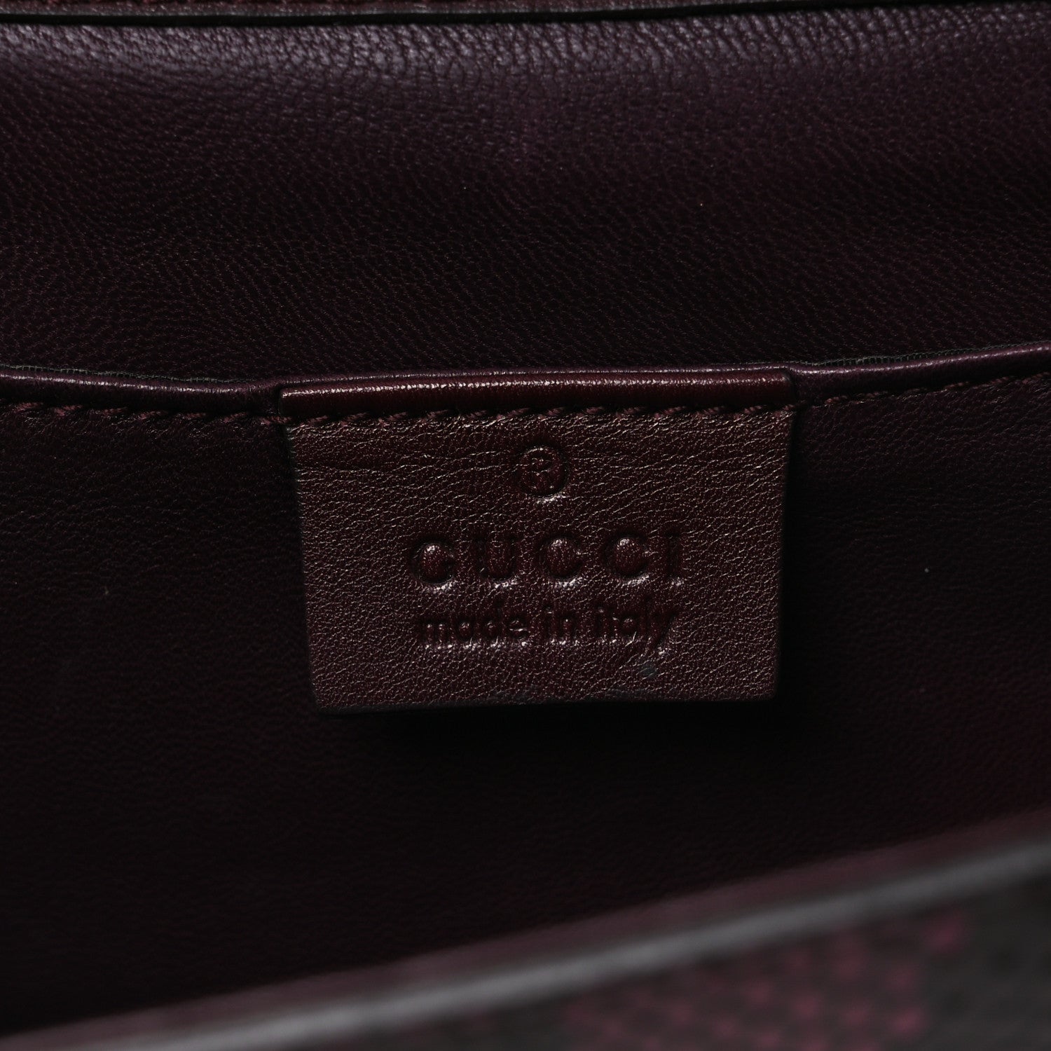 Snakeskin G Night Clutch Burgundy Black
