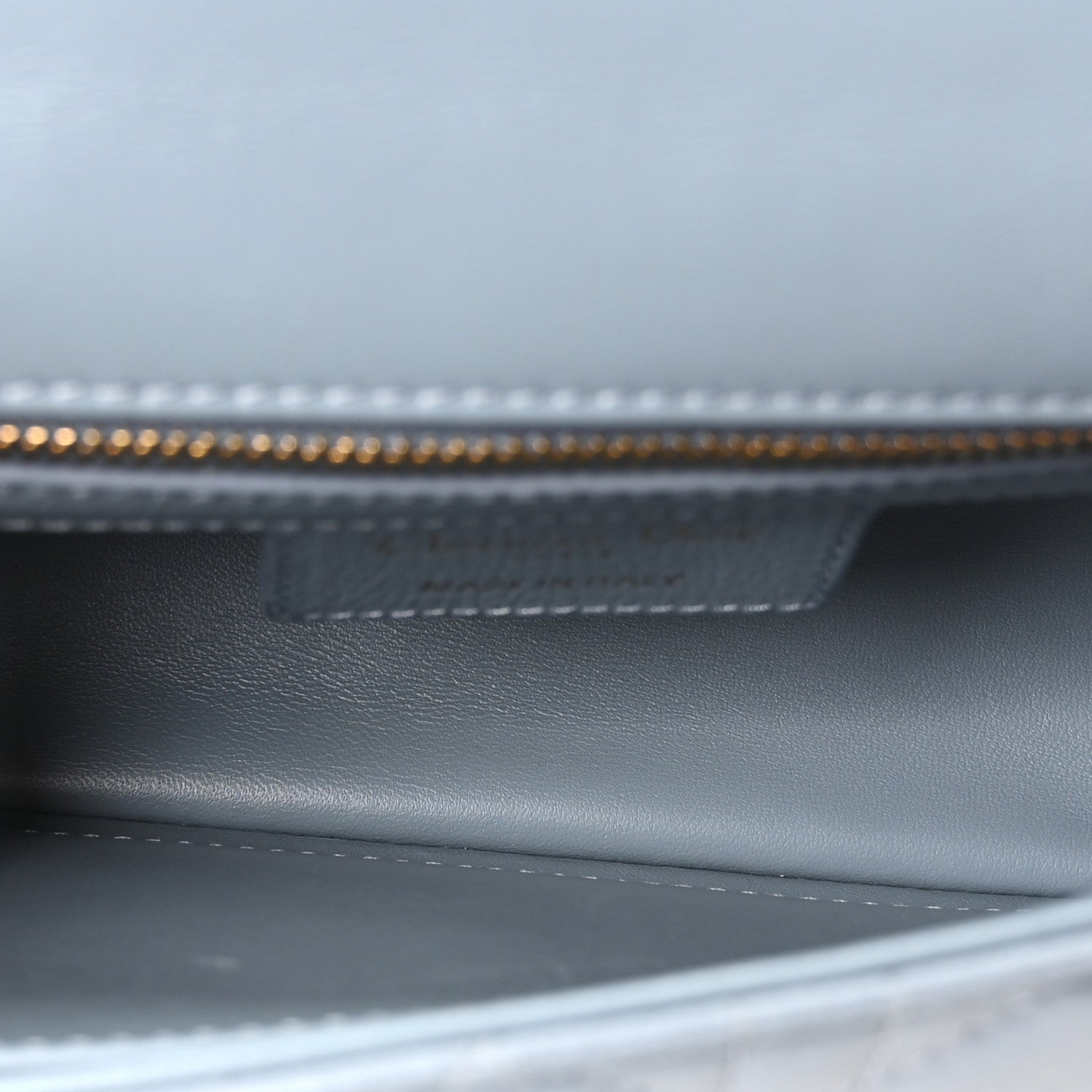 Calfskin Cannage Small Caro Bag Cloud Blue