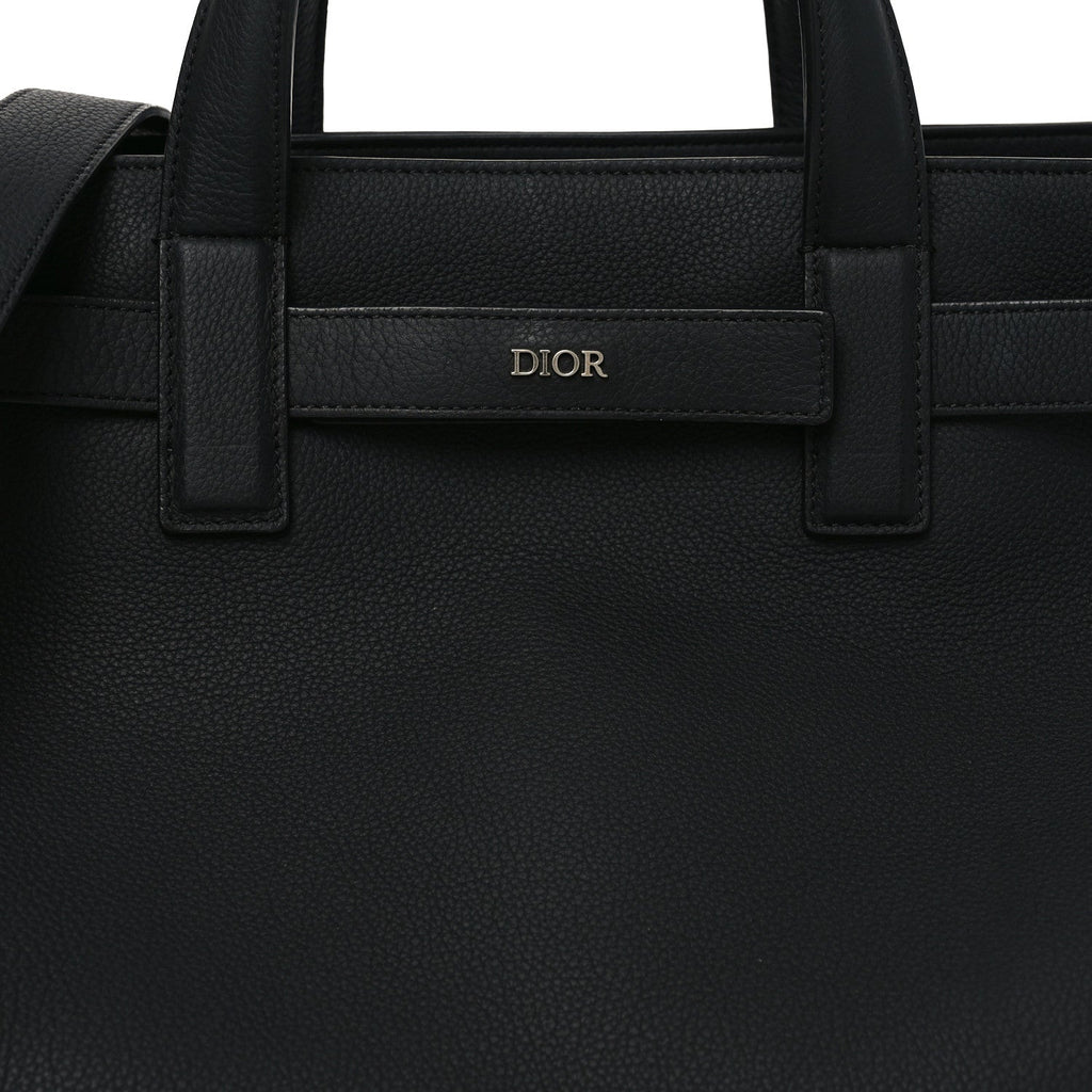 Icons Calfskin Medium Normandie Tote Grey Tote Black