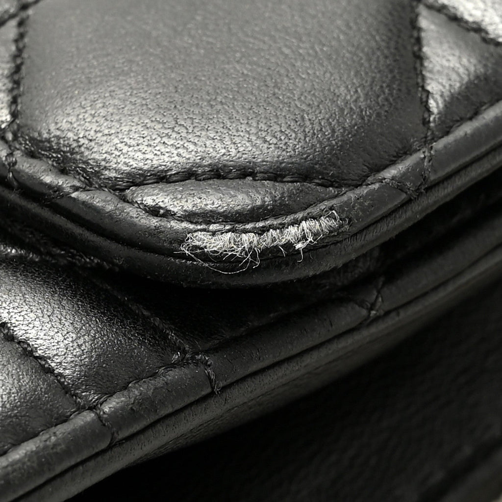 Lambskin Cannage Miss Dior Promenade Pouch Black