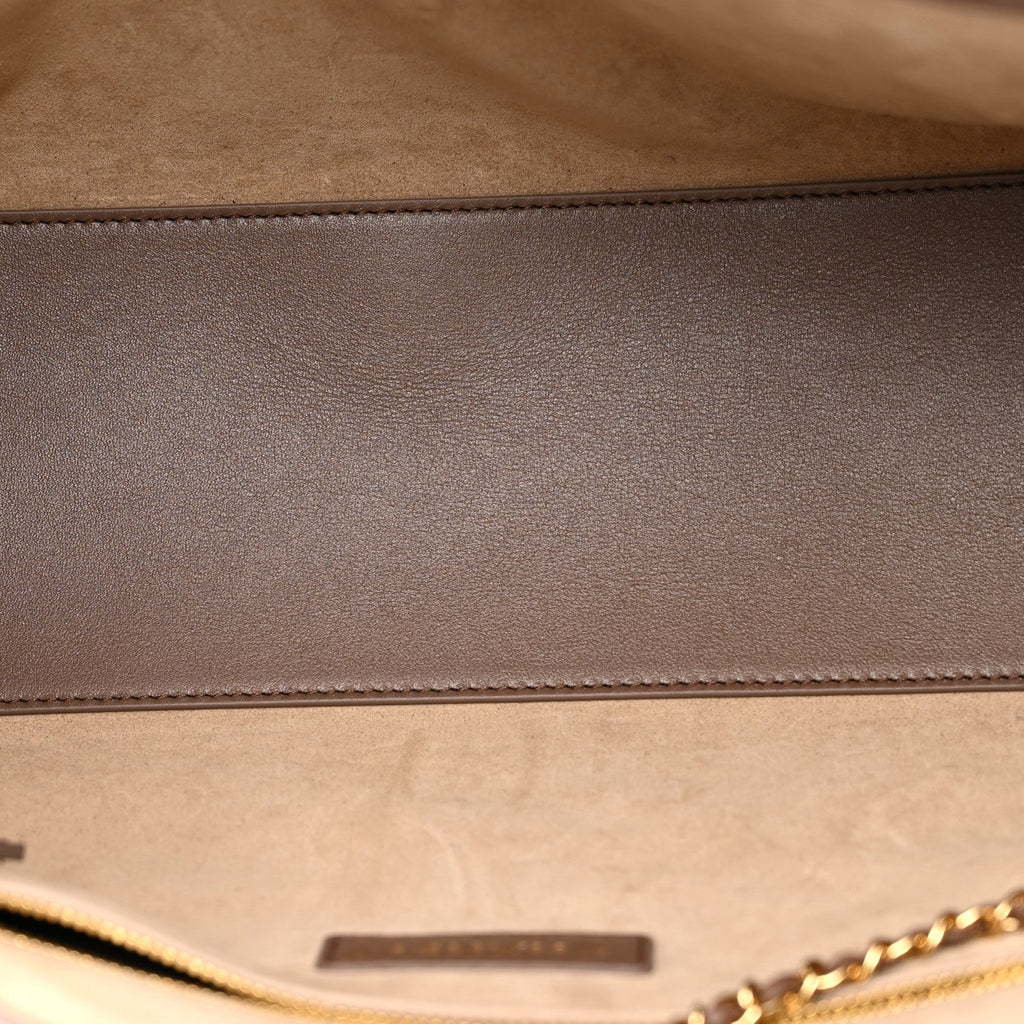 Calfskin Archetype Small Shopping Tote Light Brown