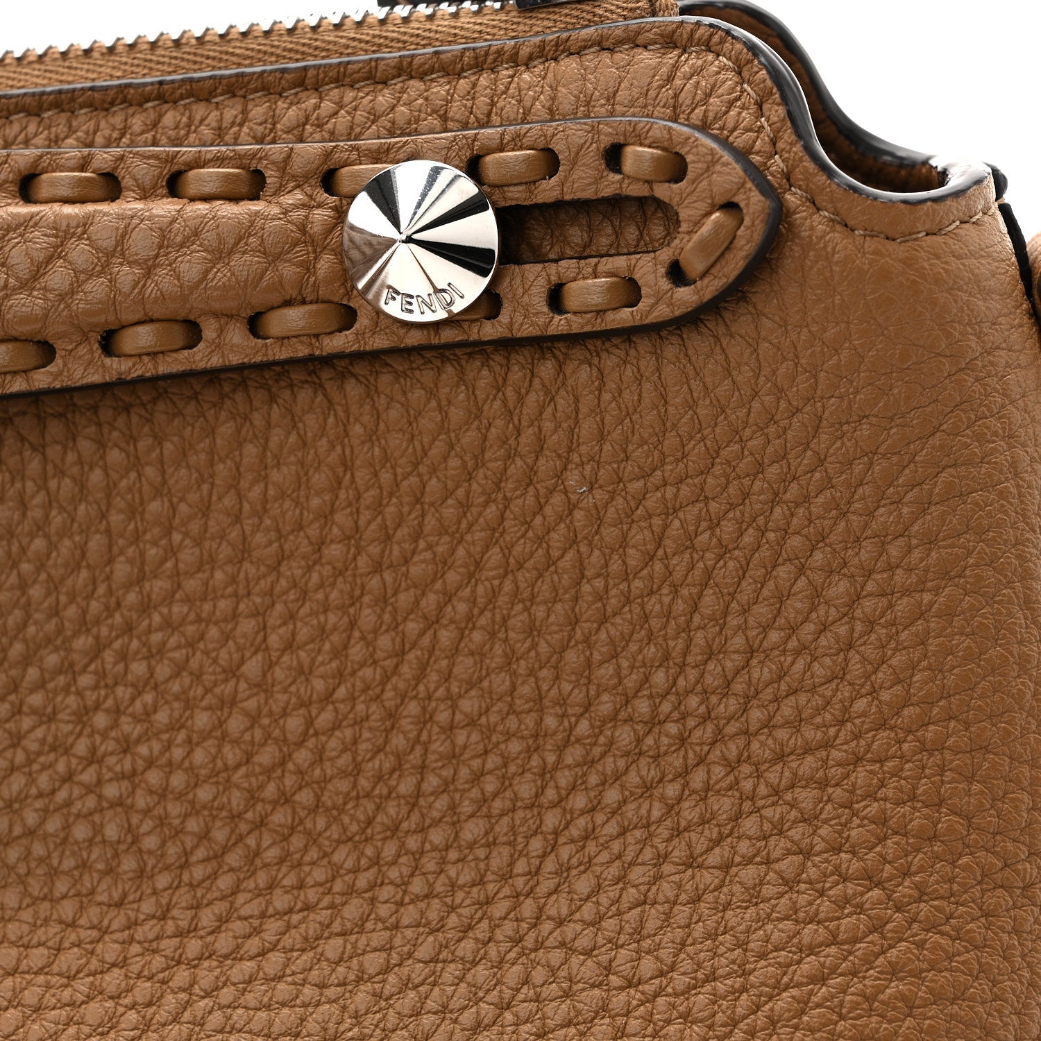 Cuoio Romano Selleria Sintetica Tape Stitch Mini By The Way Boston Bag Beige