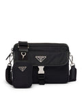 Prada Men Shoulder Bag In Re-Nylon And Saffiano