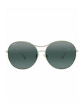 Maui Jim Womens Round/Oval Silver Silver Grey Fashion Designer Eyewear