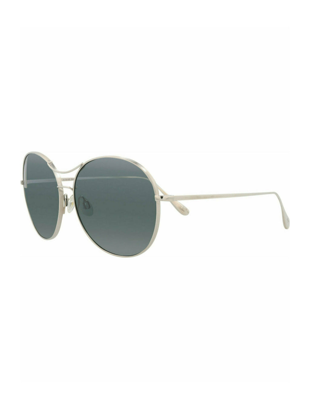 Maui Jim Womens Round/Oval Silver Silver Grey Fashion Designer Eyewear