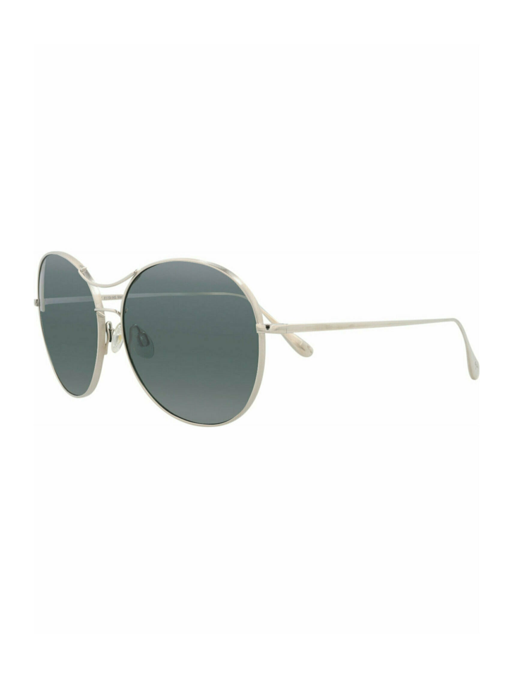 Maui Jim Womens Round/Oval Silver Silver Grey Fashion Designer Eyewear