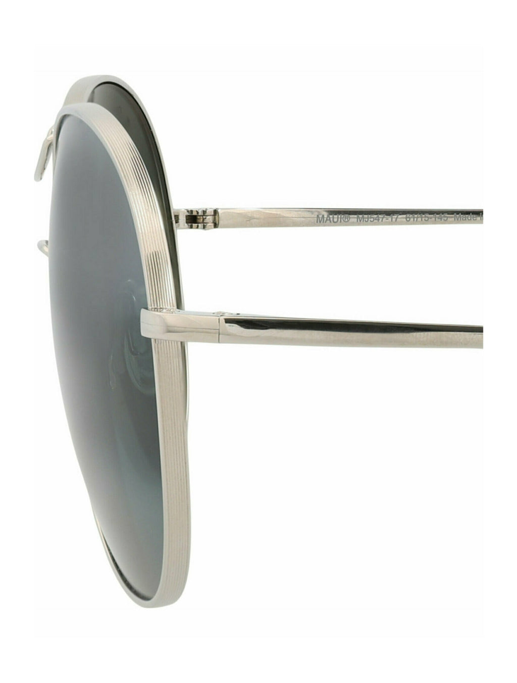 Maui Jim Womens Round/Oval Silver Silver Grey Fashion Designer Eyewear