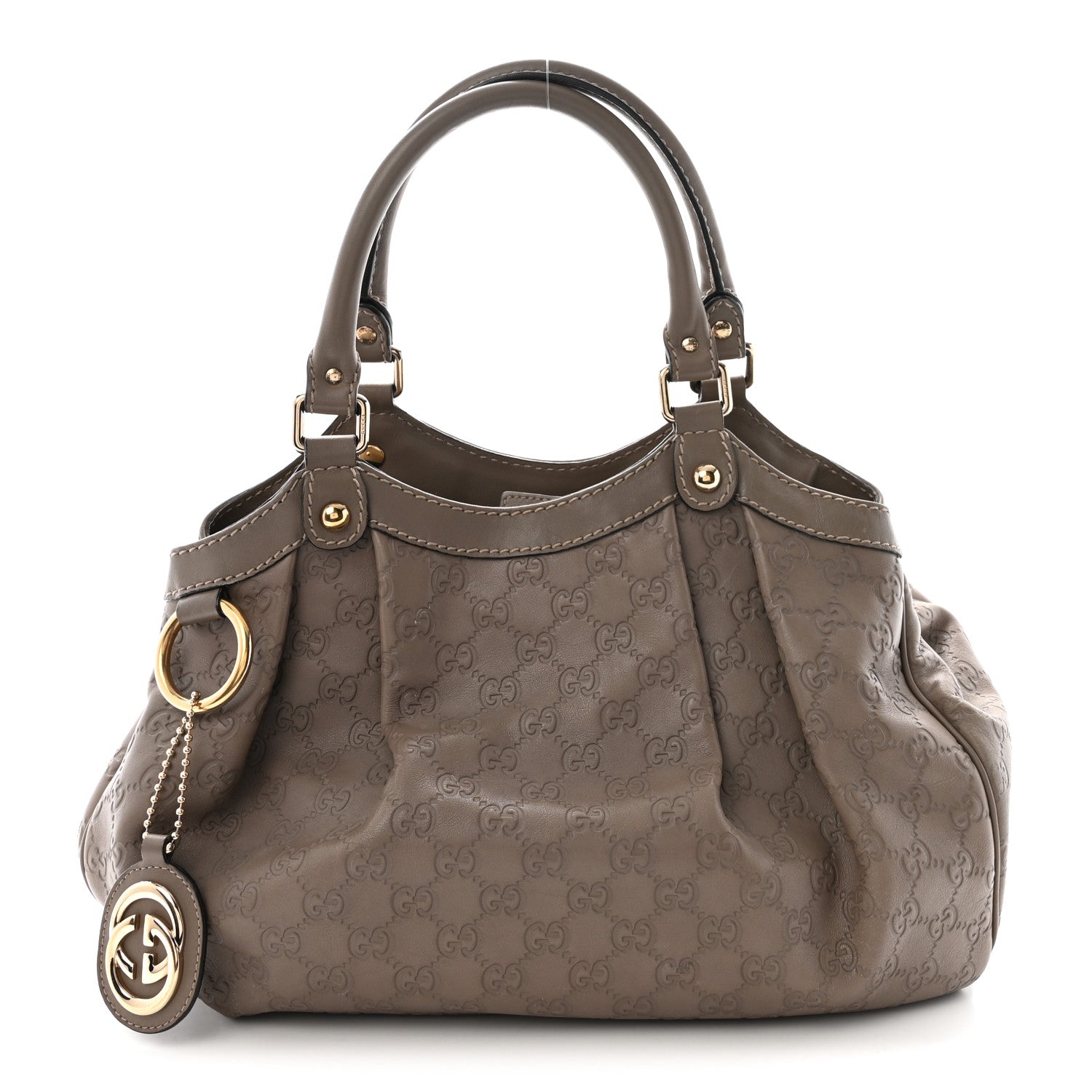Guccissima Medium Sukey Tote Taupe