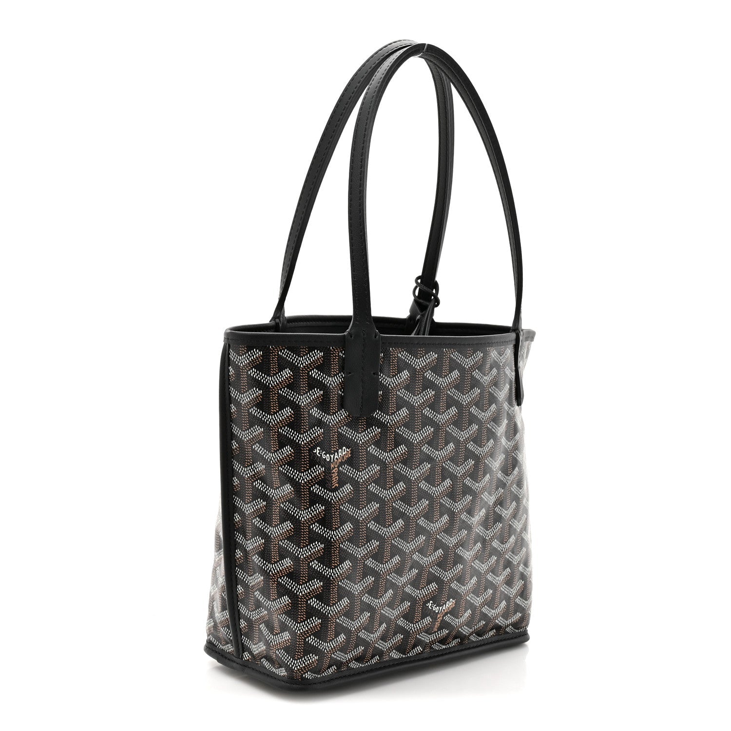Goyardine Reversible Mini Anjou Black
