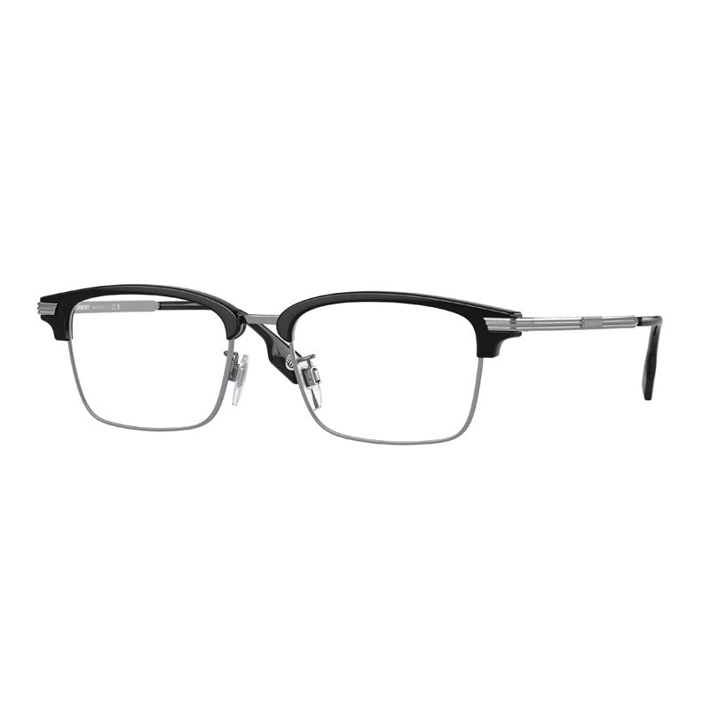Burberry Eyeglasses Rectangle Full Rim, Black Frame and Clear Demo Lenses Lens BE2383TD4074