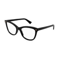 Bottega Veneta Eyeglasses Visor Full Rim, Black Frame and Clear Demo Lenses Lens BV1226O006