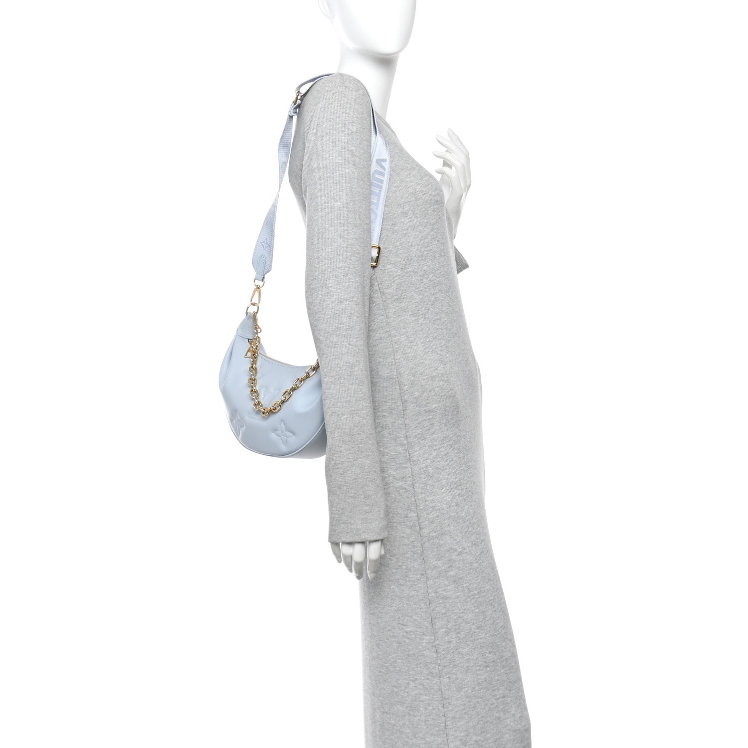 Calfskin Bubblegram Over The Moon Ice Blue