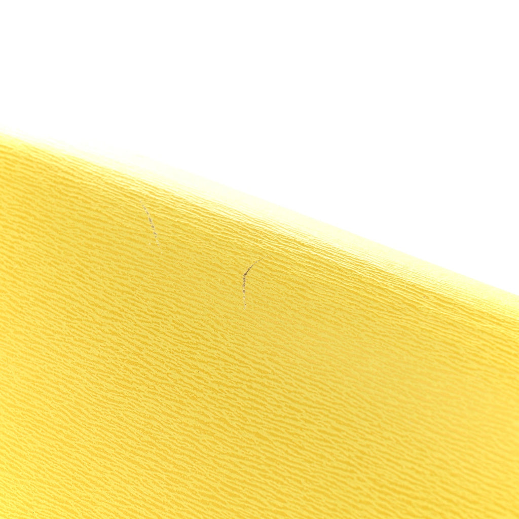 Liege Calfskin Medium Classic Box Flap Bag Fluo Yellow