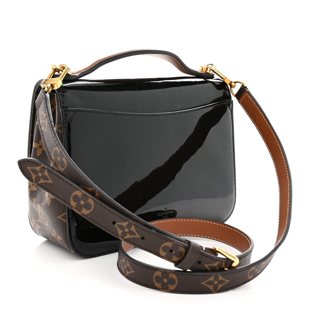 Patent Calfskin Monogram Cherrywood BB Black