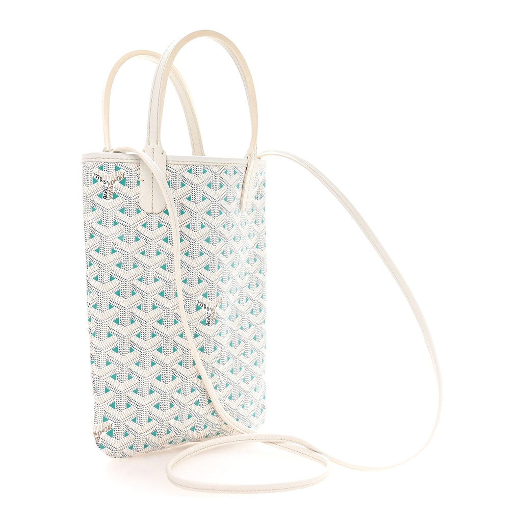 Goyardine Poitiers Claire Voie Tote White Opaline