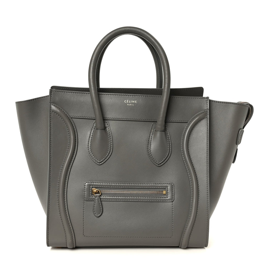 Smooth Calfskin Mini Luggage Grey
