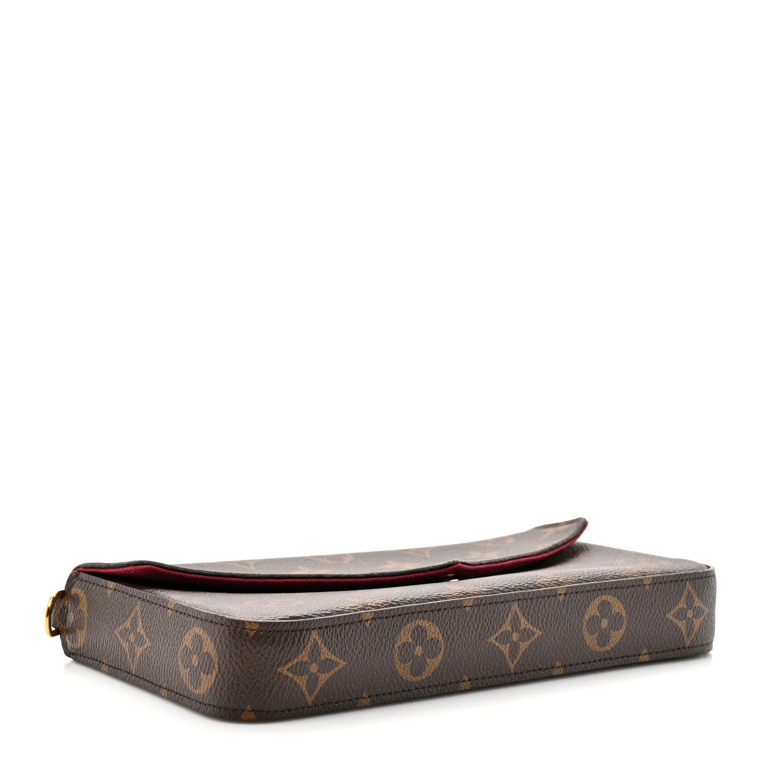 Monogram Pochette Felicie Chain Wallet Fuchsia