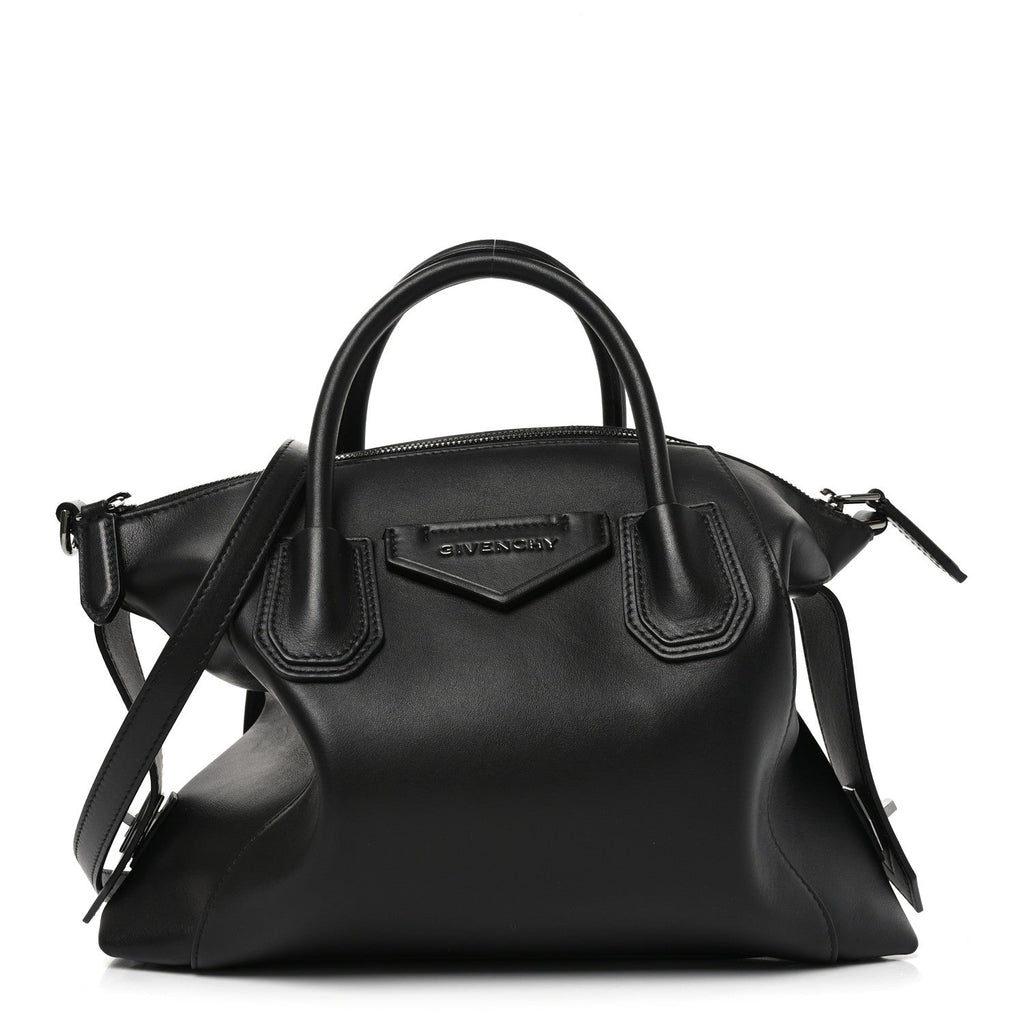 Smooth Calfskin Small Soft Antigona Black