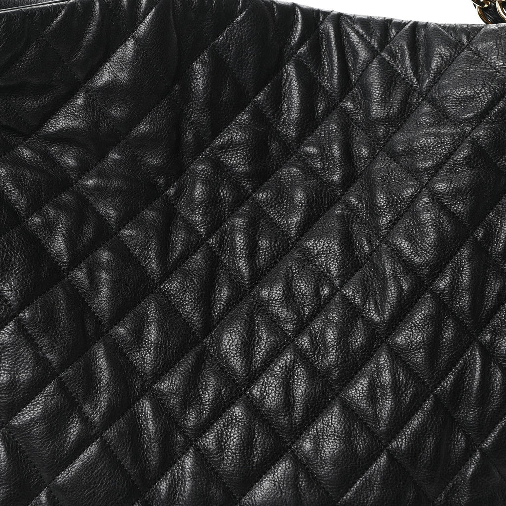 Calfskin Quilted Medium Chain Me Hobo Black