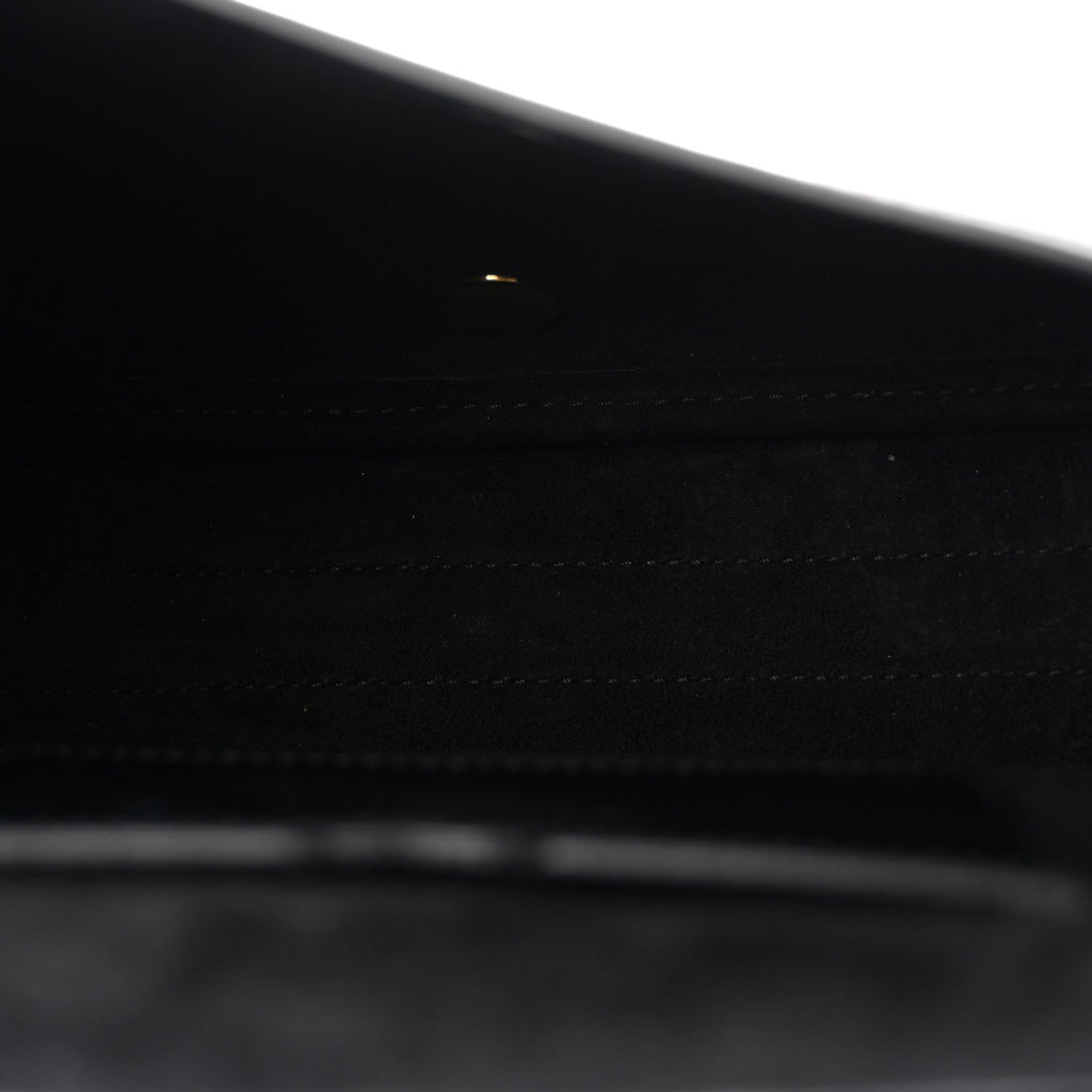 Box Calfskin Medium Bobby Flap Black