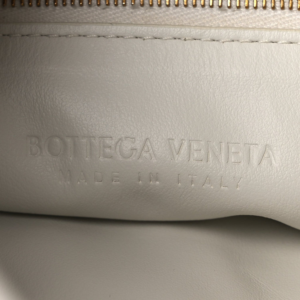 Calfskin Intrecciato Large Hop White