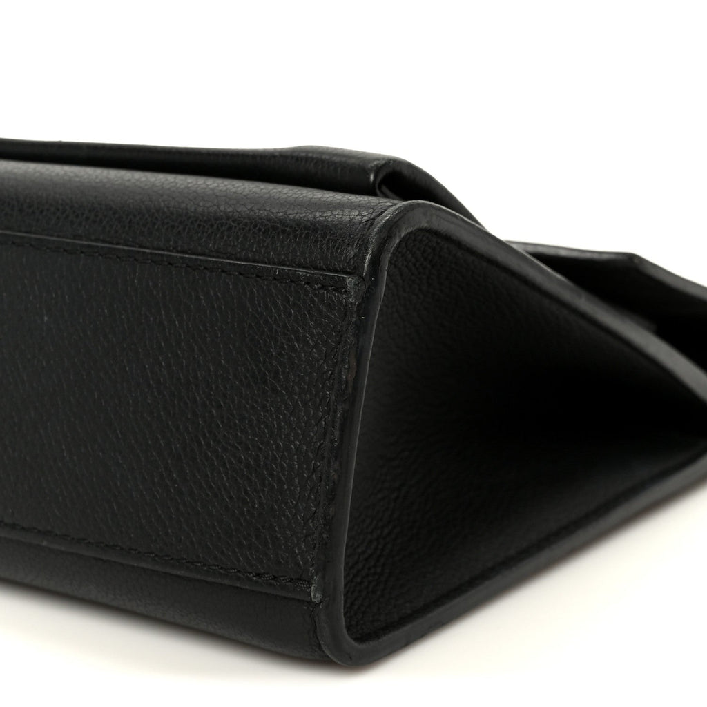Soft Calfskin My Lockme Chain Bag BB Black