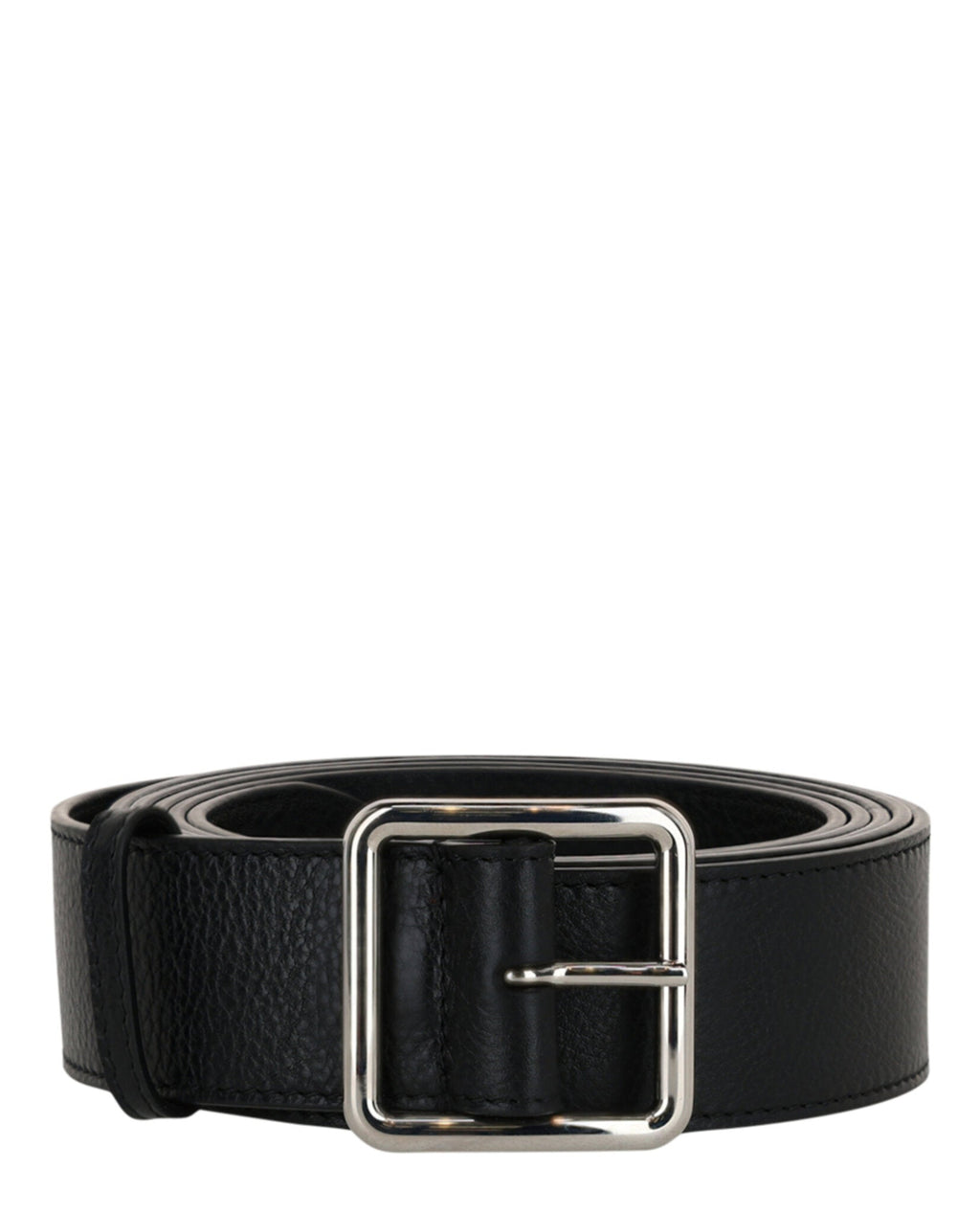 Alexander McQueen Womens Long Pebbled Leather Belt