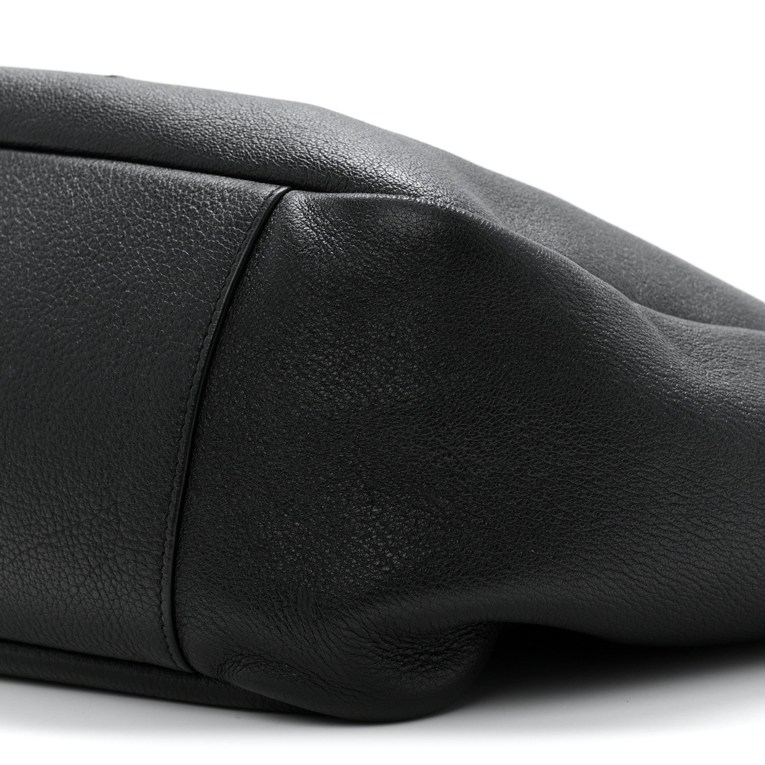 Grained Deerskin Bea Tote Black
