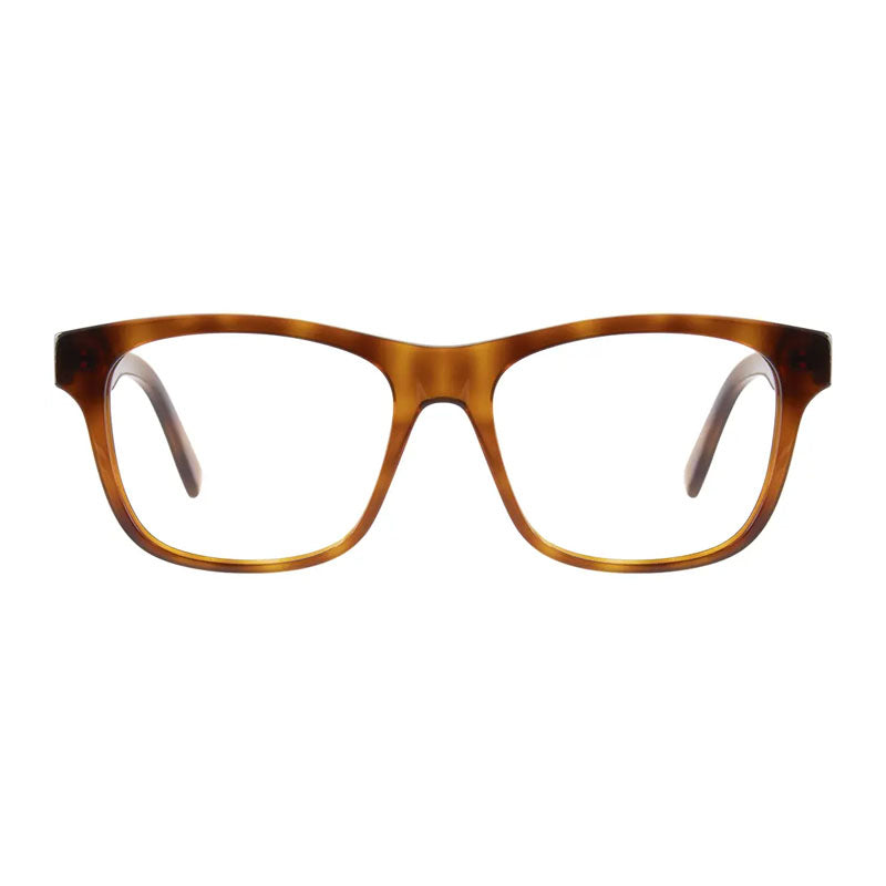 Lacoste Eyeglasses Square Full Rim, Blonde Havana Frame and Clear Demo Lenses Lens L2933218