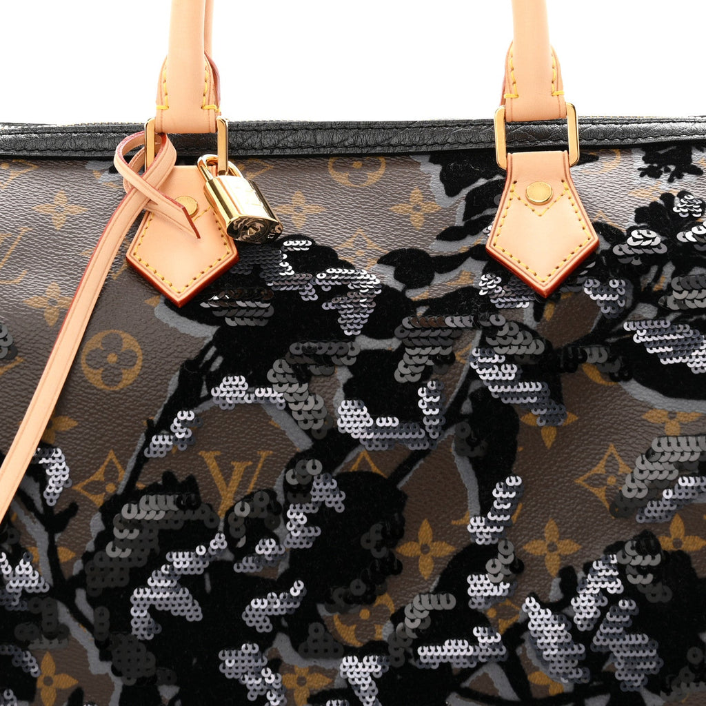 Monogram Fleur De Jais Sequins Speedy 30