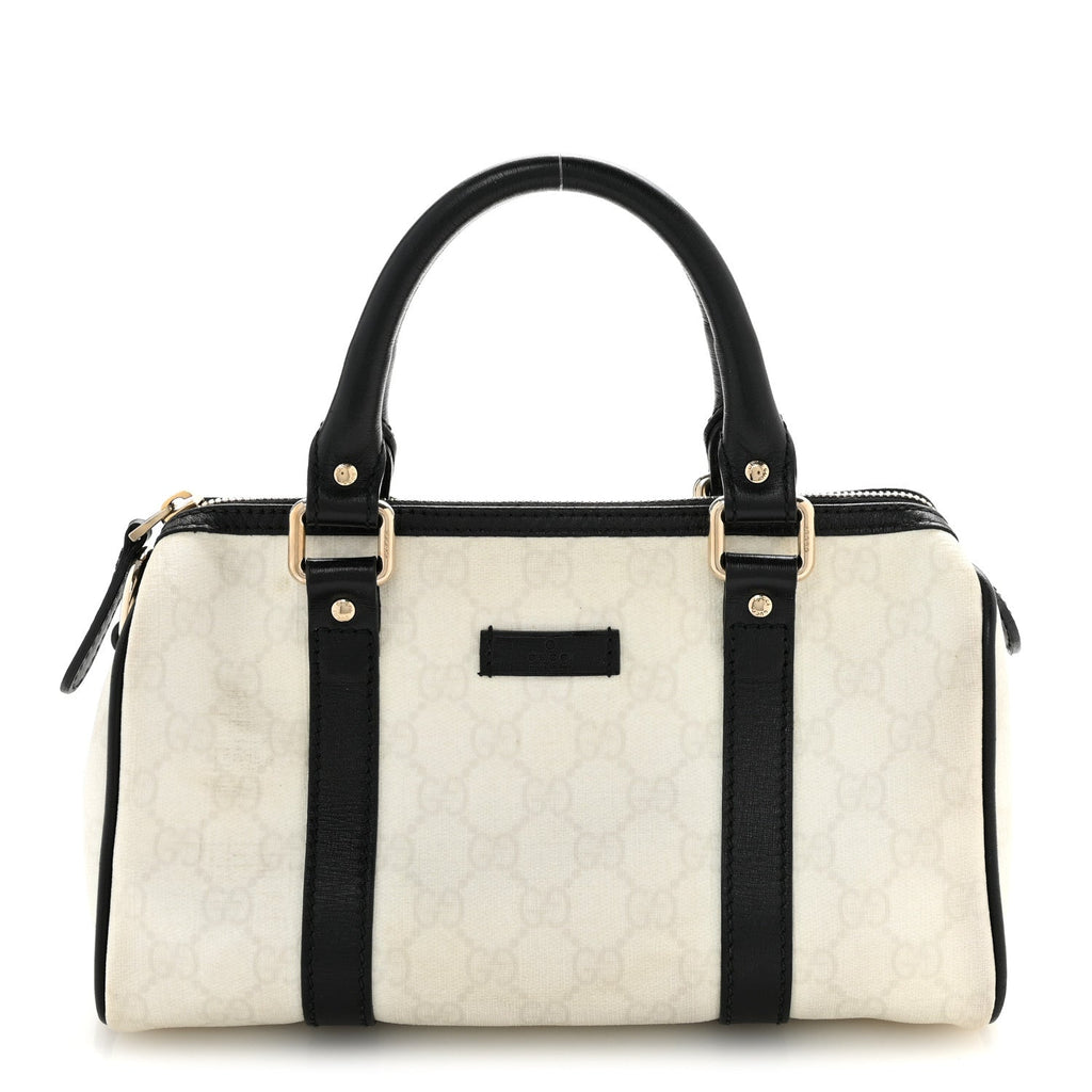 GG Plus Monogram Small Joy Boston White Black