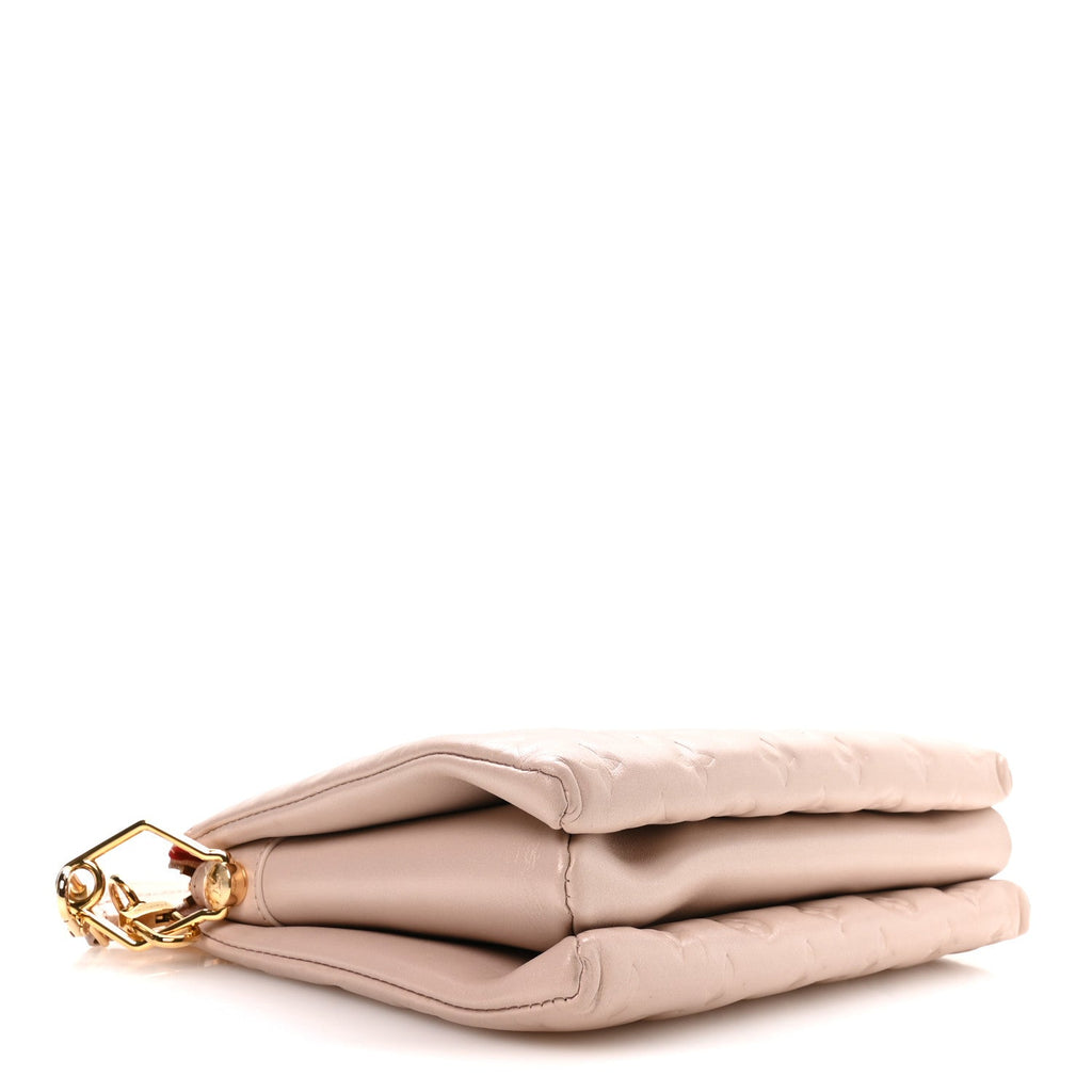 Lambskin Embossed Monogram Fall In Love Coussin PM Dragée Light Pink