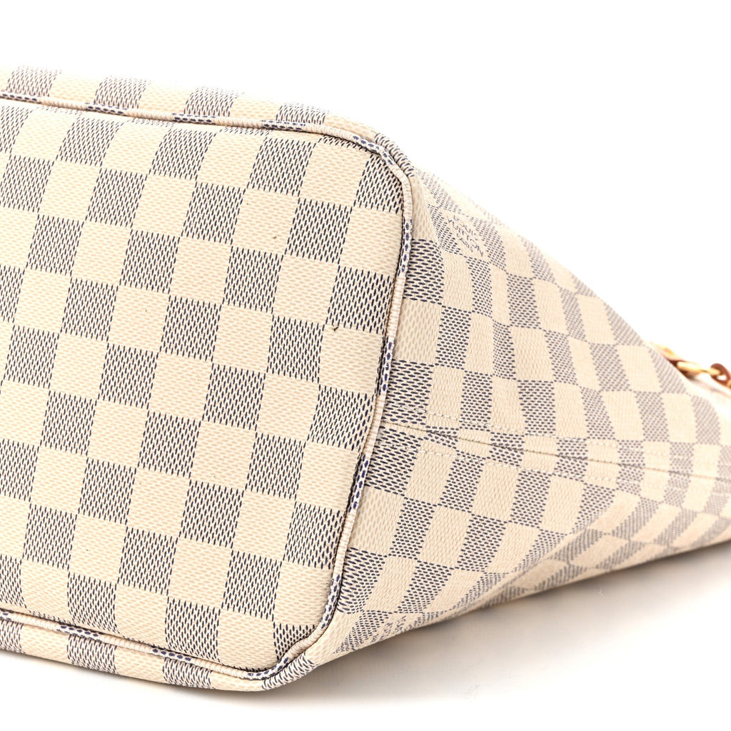 Damier Azur Neo Neverfull MM Rose Ballerine