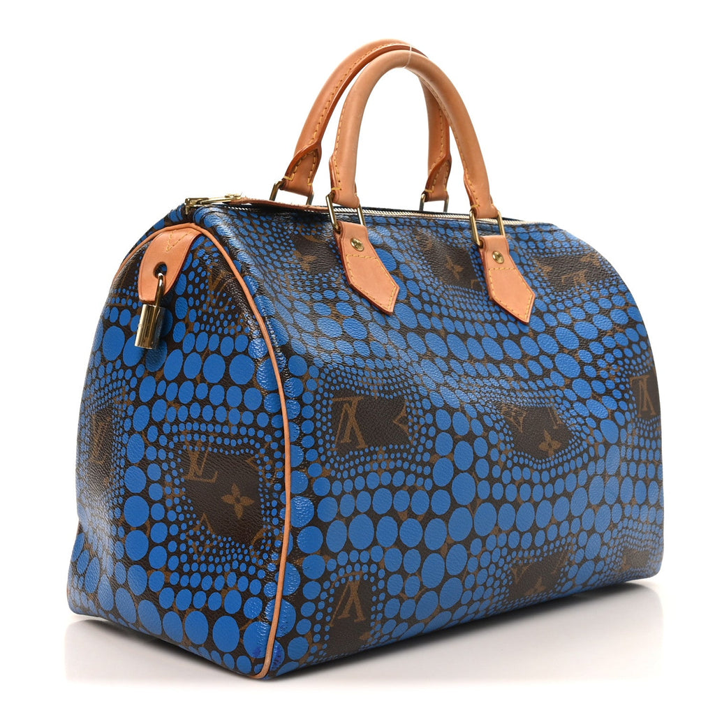 Monogram Kusama Town Speedy 30 Blue