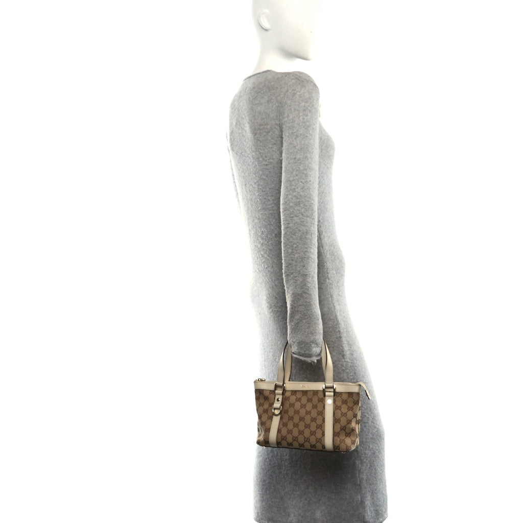 Monogram Small Abbey Tote Off White