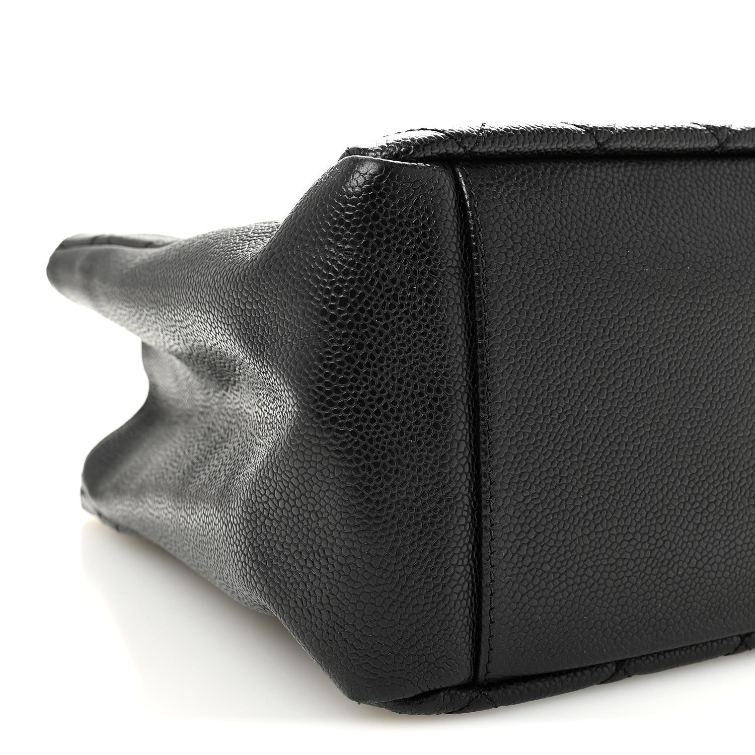 Caviar Quilted Grand Shopping Tote GST Black