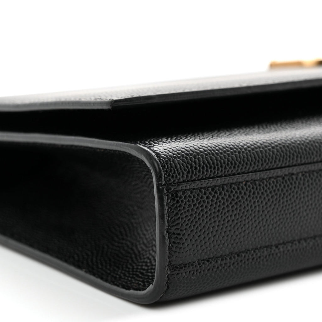 Grain De Poudre Monogram Cassandre Clutch Black
