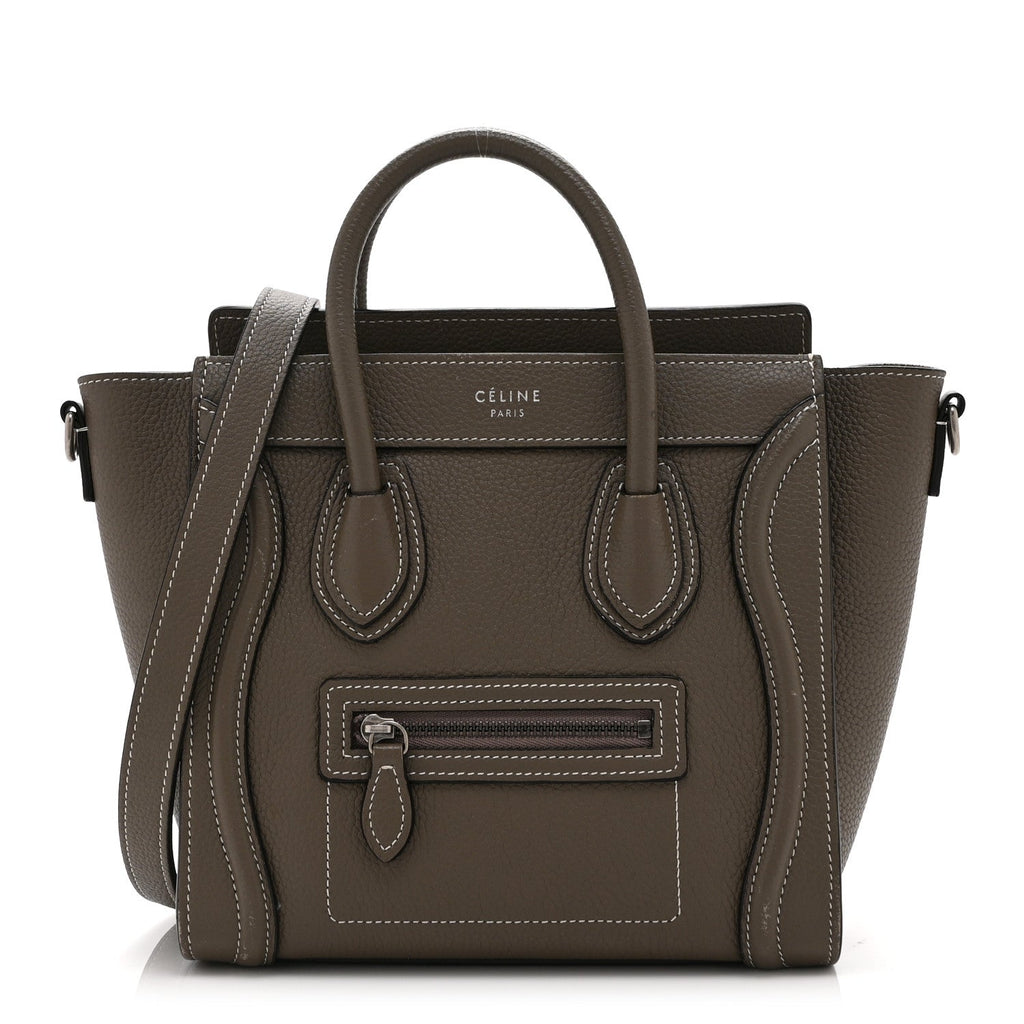 Drummed Calfskin Nano Luggage Souris