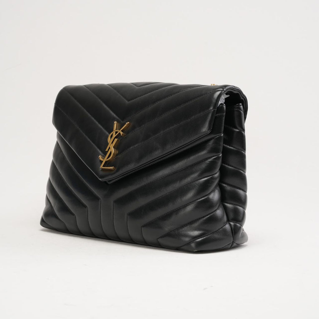 Saint Laurent Loulou Medium Leather Black 2020