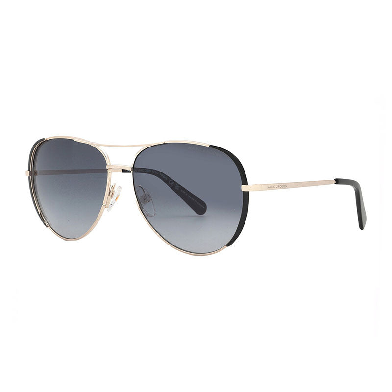 Marc Jacobs Sunglasses Aviator Full Rim, Gold/Havana Frame and Brown Gradient Lens MARC686/S006JHA