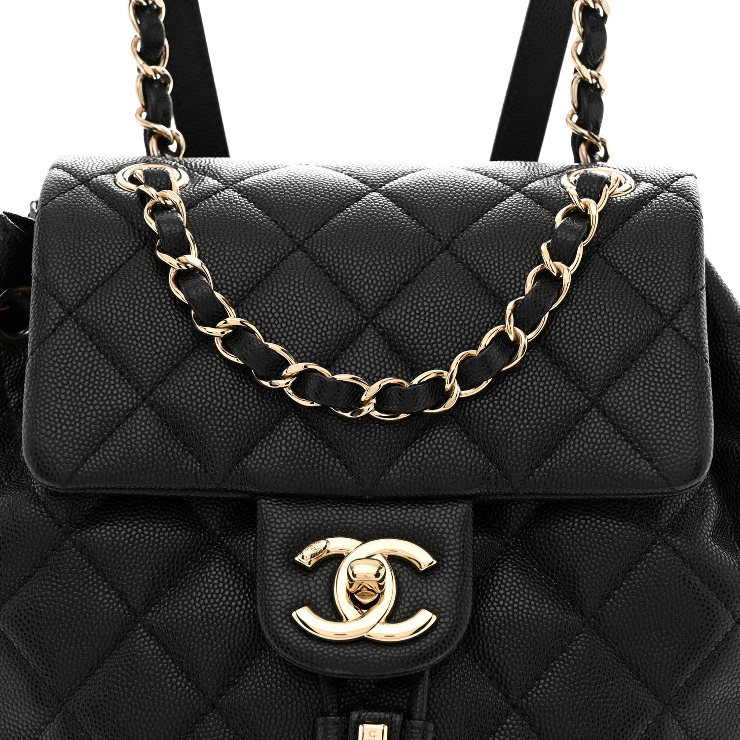 Caviar Quilted Urban Spirit Backpack Black